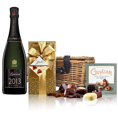 Lanson Le Vintage 2013 Champagne 75cl And Chocolates Hamper